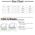 thumbnail image 2 of Bigersell Womens Seamless Bra for Yoga Running Sports Bras Padded Push up Bras No Underwire V-Neck Sleeveless Pullover Bras Bralettes Comfort Wireless T-shirt Bra Gray S, 2 of 4