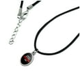 thumbnail image 2 of Twenty Six Point Freaking Two Marathon 26.2 Antiqued Oval Charm Pendant with Black Satin Cord, 2 of 3