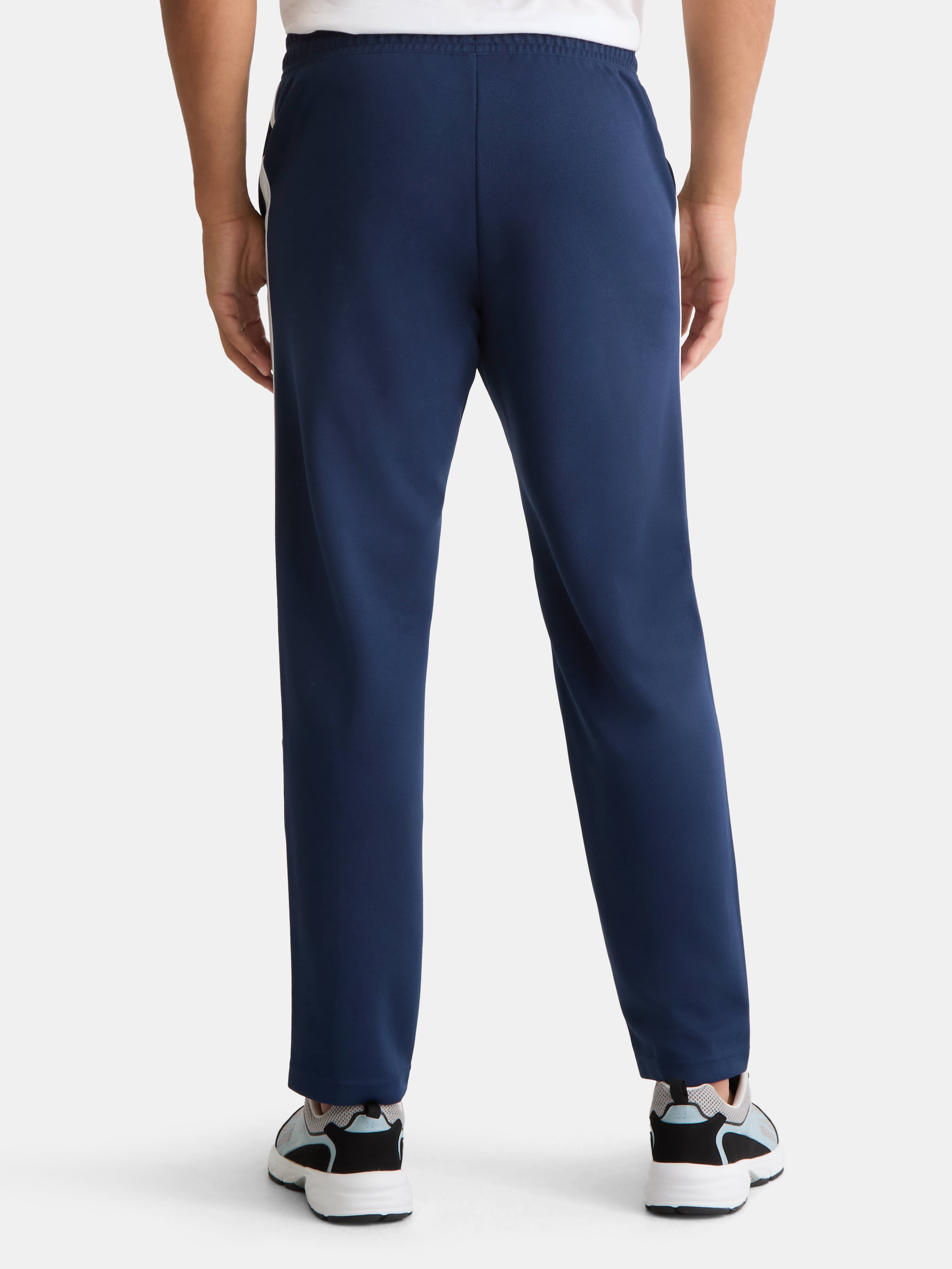 Athletic Works Men's and Big Men's Tricot Track Pants with Side Stripes, Sizes S-3XLT