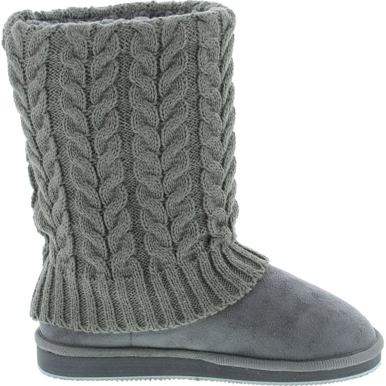 Rib knit sweater best sale boot