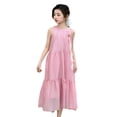 thumbnail image 2 of EnJoCho Girls Summer Dress Toddler Maxi Dress Summer Girls Puffy Tulle Dress Summer A Line 𝖲undress Cotton Sleeveless Summer Dress, 2 of 6