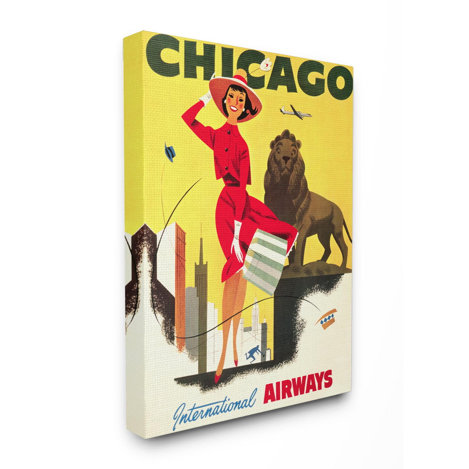 The Stupell Home Decor Collection Chicago Airways Poster Wall Art