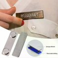 thumbnail image 3 of 10pcs Metal Strong Magnetic Badge Rectangular Badge Magnets for School Hotel Trade Shows, 3 of 5