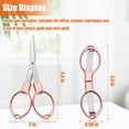 thumbnail image 6 of Folding Scissors, Portable Travel Scissor, Gift for Men Glasses Shaped Mini Shear Telescopic Cutter, Anti Rust Stainless Steel Scissors for Fishing Sewing Home Office, 6 of 6