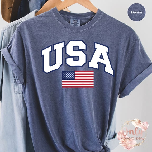 USA Flag T-shirt, USA Shirt, America Shirt, 4th of July Shirt, American Flag Shirt, Camping USA Flag Shirt