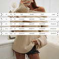thumbnail image 3 of Duoif Fall Sweaters Women's Off-Shoulder Sweater - Autumn Winter Solid Color Sweaters for Women Wine L, 3 of 7