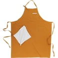 thumbnail image 3 of Soft Cotton Linen Apron - Retro Linen Art Apron, Adjustable Casual Apron with Towel, Great for Florist and Kitchen, 3 of 7