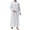 02-White, variant on IWRICH Men's Muslim Clothes Durable Kaftan Robe Dubai Long Gown Ethnic Clothes Soft Robe 06-White XS