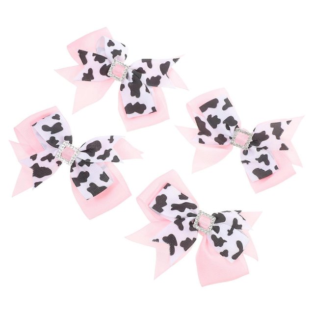 Elegant Bowknot Hair Barrettes 4Pcs Hair Clips For Girls And Women Multi Color Suitable For Styling Everyday