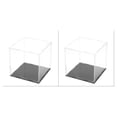 thumbnail image 1 of Kearding Vitrina Caja de encimera Protección a prueba de polvo Cuadrado transparente Simple Autoensamblaje Juguete Coleccionables Modelo Coches Type2 NO2, 1 of 6