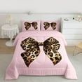 thumbnail image 2 of Castle Fairy 2-Piece Twin Size Comforter Set, Bow and Cheetah Animal Print, 2 of 8