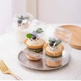 thumbnail image 4 of suxuMhao Paper Cupcake Packaging Box, 25 Pcs 4-Serve Transparent Disposable Plastic Containers with Lids, Food Wraps for To Go Food Containers, Bake Sale Packaging & Muffin Packaging ​, 4 of 4