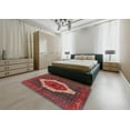thumbnail image 4 of Ahgly Company Indoor Square Traditional Red Persian Area Rugs, 7' Square, 4 of 6