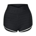 thumbnail image 1 of Leggings de textura sexy para mujer, pantalones de yoga con cintura alta y fruncidos para entrenamiento de glúteos Negro XXL, 1 of 8