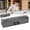 Grey, variant on Clearance Under $1! 1 Pack Simple Canvas Solid Color Pencil Case, 21x6x5cm Small Storage Bag, Versatile Makeup and Stationery Pouch