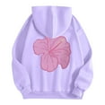 thumbnail image 6 of CONFREE Womens Hoodies Floral Prints Hoodies For Women Trendy Long Sleeve Casual Pullover Sweatshirts With Pockets Comfy Winter Clothes, 6 of 6