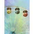 thumbnail image 2 of Coomes, Sylvia 12x14 Gold Ornate Wood Framed with Double Matting Museum Art Print Titled - Rainbow Ferris Wheel IV, 2 of 4
