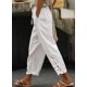 thumbnail image 2 of Pantalones Acelit de lino, casuales, ligeros, con cordón, cintura blanca, 2 of 7