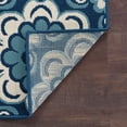 thumbnail image 3 of 3x8 Water Resistant, Indoor Outdoor Runner Rugs for Patios, Hallway, Entryway, Deck, Porch, Balcony or Kitchen | Outside Area Rug for Patio | Navy, Floral | Size: 2'7'' x 7'3'', 3 of 7