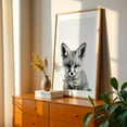 thumbnail image 3 of Baby Fo - Photography Fox Wildlife Black and White Animal Nature Portrait Minimalist Unframed Wall Art Print 5 x 7 inches, 3 of 60