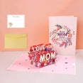 thumbnail image 2 of YAMB 3D Pop Up Mother's Day Card, Thick Paper Stereoscopic Paper Carving Card with "I LOVE YOU MOM", Floral Handmade Greeting Card for Mom, Mother’s Day Thanksgiving Christmas Daily Surprise, 2 of 6