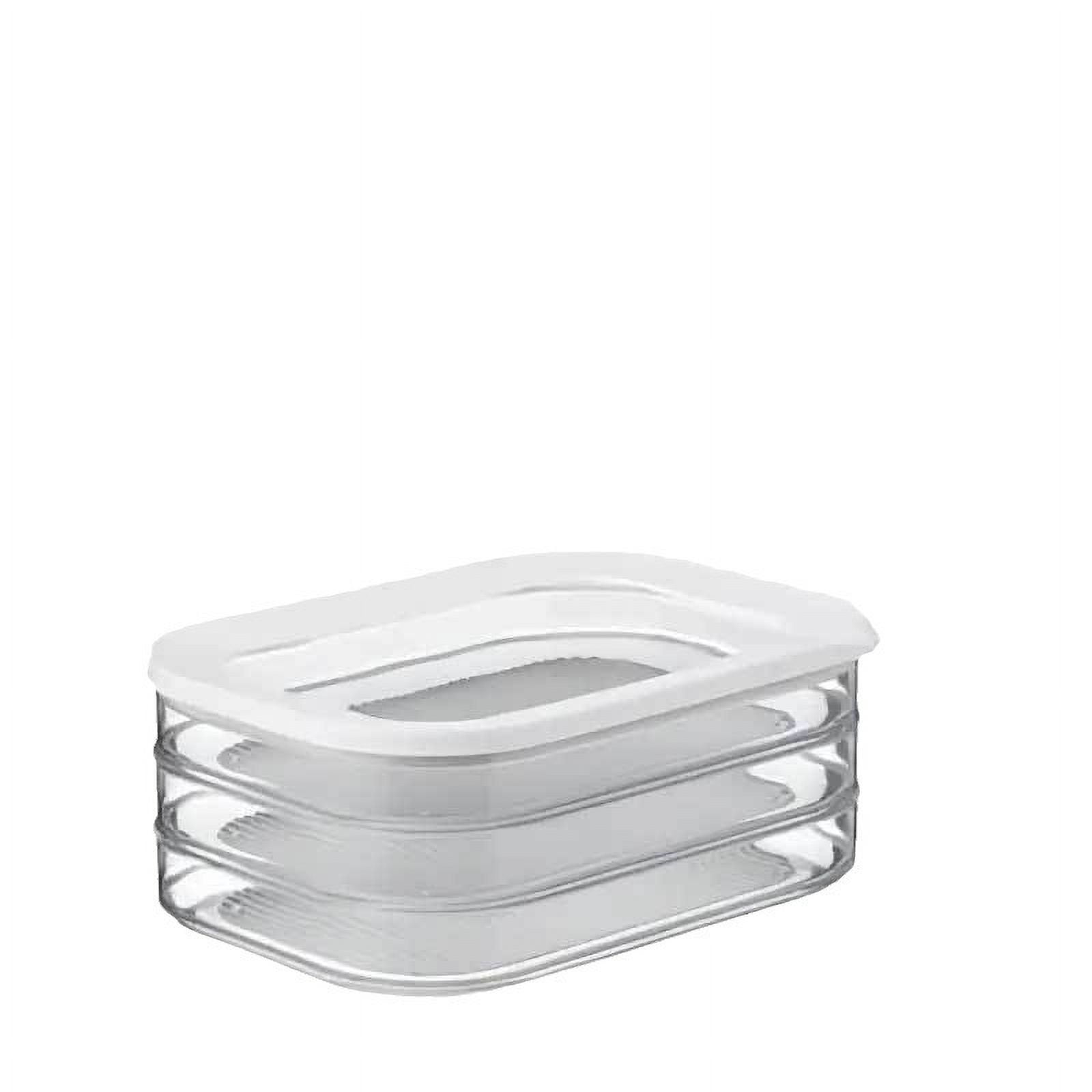 3-Layer Leak-Proof Food Storage Set 1pc - Reusable, Airtight Seal for Deli Meats, Produce & Snacks - Ideal Kitchen Organization Solution