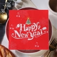 thumbnail image 6 of Merry Christmas Napkin, Xmas Tree Elk Paper, Dessert Paper, Red White Plaid Handnapkin, Beverage Cake Salad Fruit Paper, Dinnerware, Luncheon Paper, Disposable Hand Towels Party Supplies BBQ Picnic, 6 of 6