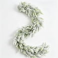 thumbnail image 5 of Christmas Norfolk Garland with Snow, 70.87in Artificial Greenery Garland, Faux Snow Flocked Pine for Mantel Fireplace Table Wall Door Home Decor, 5 of 6
