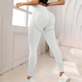 thumbnail image 2 of Leggings for Women BWASD High Waisted Tummy Control Lifting Seamless Soft Workout Outdoor Joggers Pants White S-XL Gym Athletic Yoga Lounge Daily, 2 of 7