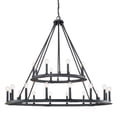 thumbnail image 4 of Chandelier 24 Light Black Iron Steel Capital Lighting 4910Bi, 4 of 6