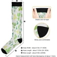 thumbnail image 3 of GZHJMY 1 Pair St. Patrick's Day Clover Compression Socks for Women Men, Knee High Stockings for Athletic Sports,Running,Travel, 3 of 7