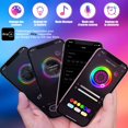 thumbnail image 2 of Super Shiny 3M 3M LED Ribbon [App Smart Control] Multicolor Bluetooth 5050 RGB LED Strip Music/Voice Sync Cambio de color para el hogar Leeclairage Party Decoration esquí esquí Gafas de esquí, 2 of 5