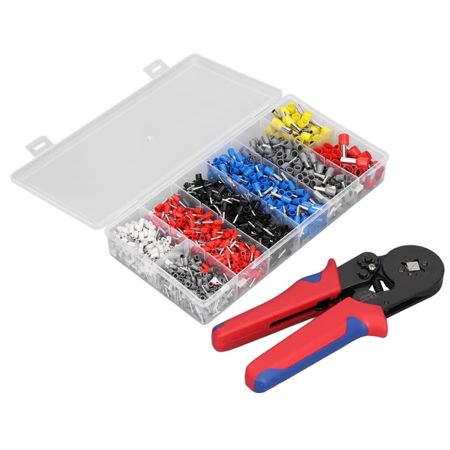 Alicates de crimpado Herramienta de crimpado autoajustable con terminal de casquillo de 1200 piezas para 0,25-10 mm²