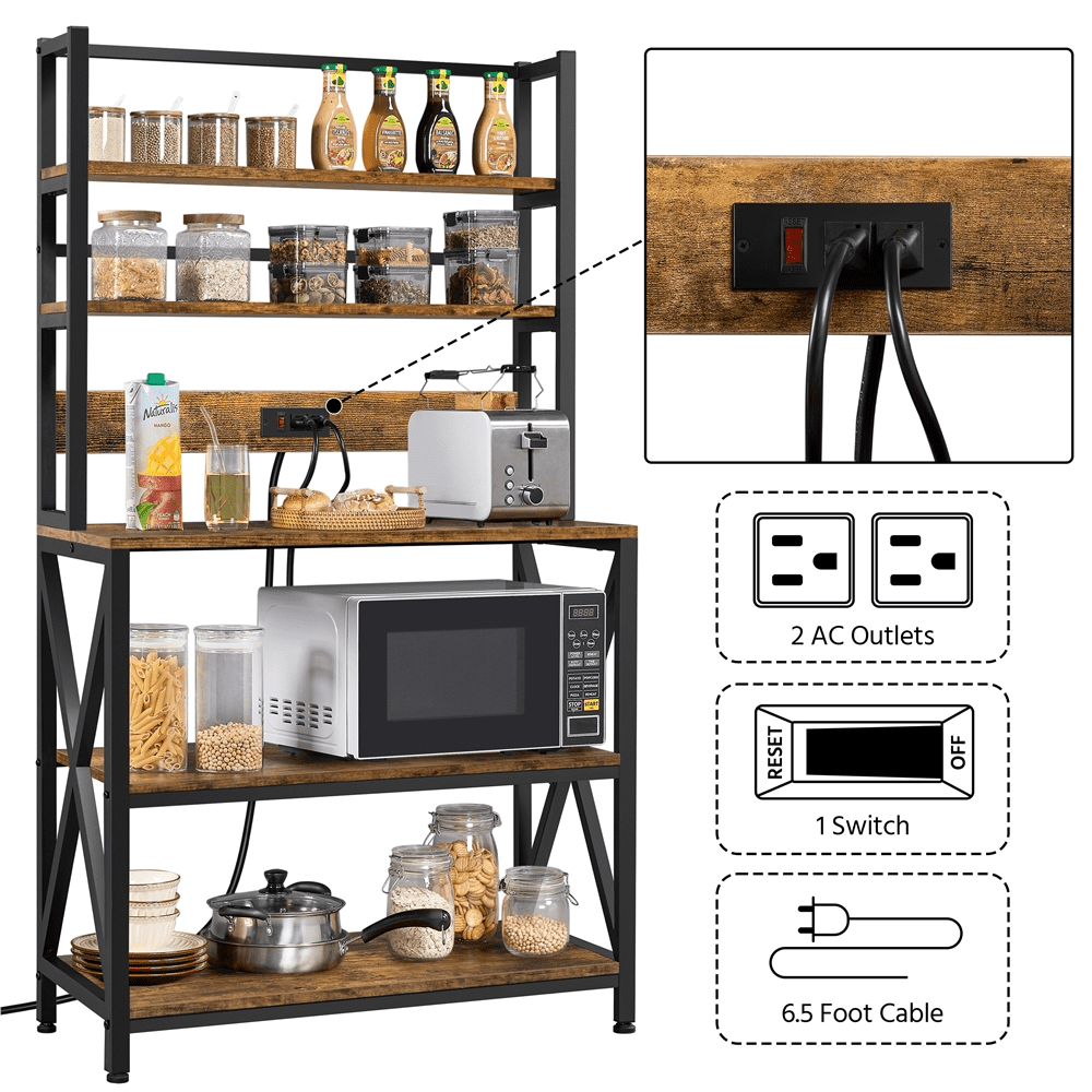 Alden Design 5 Tier Kitchen Baker S Racks With Power Outlets For   E5473ddb 3c69 4531 Bf38 Bbf548ee9d7c.027dea29e5e86bb8eea435cc5a019636 