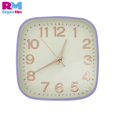thumbnail image 3 of Reloj de Pared Cuadrado 21 cm Vintage Colores Pastel Silencioso lila YC038467, 3 of 6