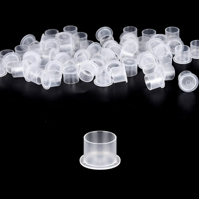 Tapas de tinta para tatuajes UPTATSUPPLY, 1000 unidades, medianas, 14 mm, desechables