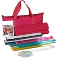 thumbnail image 2 of F2C 166-Tile American Mahjong Set | Premium Melamine Tiles, 4 Color Rack/Pushers, Red Travel Bag, Full Accessories for Family & Party, 2 of 7