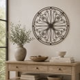 thumbnail image 2 of DecMode Bronze Metal Scroll Wall Decor, 2 of 8
