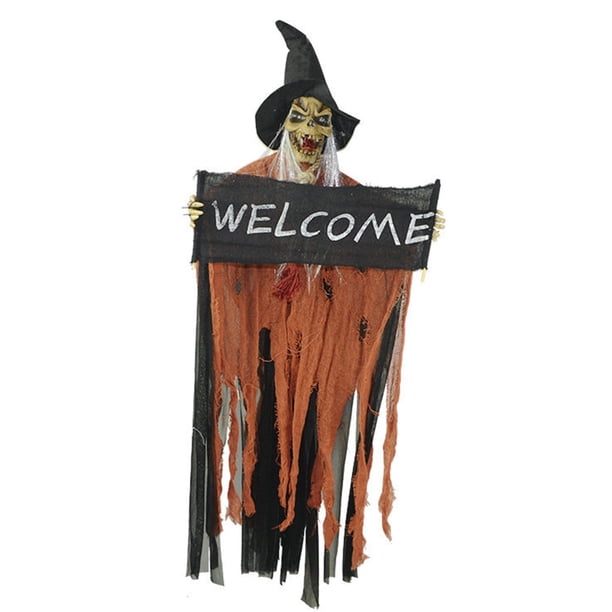 Halloween Decoración Disfraz de luz de Casa Encantada de terror aterrador para Halloween, accesorio de vestir de bruja(Buy 2 save 10%)