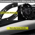 thumbnail image 5 of Diamond Leather Bling Steering Wheel Cover, Fit 15 inch -Black Universal Car Steering Wheel Protector with Crystal Rhinestones Anti-Slip Soft Interior, 5 of 5