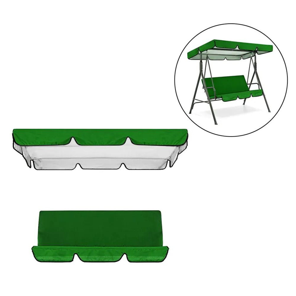 Garden Swing Canopy Replacement Set 3 Seats Covers Waterproof Sunproof 210D Oxford Cloth For Outdoor Patio Furniture