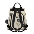 thumbnail image 2 of FORMRS Women's Travel Backpack Purse Anti-Theft Hidden Pockets Casual Shoulder Bag, Small Black Flowers, 2 of 7