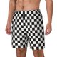 thumbnail image 1 of Fotbe Black and White Checkerboard Traje de Baño para Hombre – Shorts de Natación de Secado Rápido con Forro y Bolsillos-Large, 1 of 6