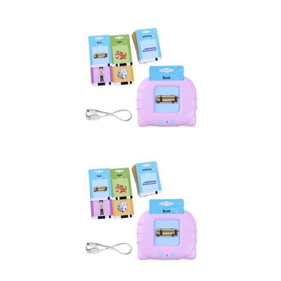 Bewildely 224 Uds. De tarjetas Flash, máquina educativa, palabras a la vista, juguetes parlantes para niños de 2 a 6 años, versión en inglés Type1 NO1