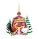 thumbnail image 2 of Colgante de pollo con sombrero de Navidad, adornos colgantes para árbol de Navidad, decoraciones navideñas para colgar en puertas y ventanas, 2 of 14