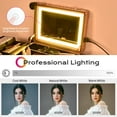 thumbnail image 3 of Byootique Rolling Makeup Case Mirror LED Lighted 20inch Adjustable Brightness Extendable Tray For Makeup Artist Travel Studio, 3 of 10
