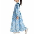 thumbnail image 4 of YunPes Girls Floral Dress Long Sleeve Waist Middle and Large Children Cute Comfortable Long Dress Casual Dress Dresses for Toddler Girls, 4 of 8