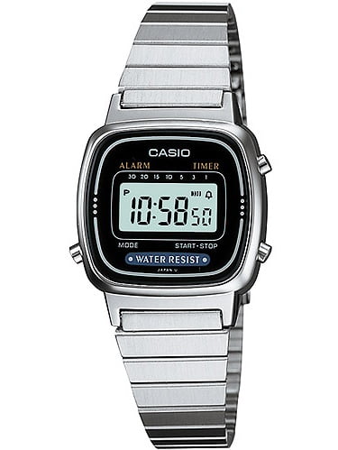 stainless steel digital watch