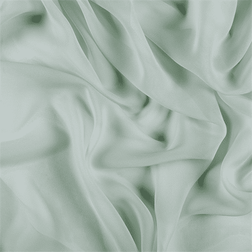 Sage Green Silk Chiffon, Fabric By the Yard
