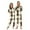 W798, variant on joogoo Checkered Unisex Adults Onesies Pajamas Jumpsuits L